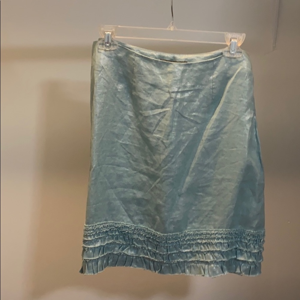 Metallic Blue Skirt